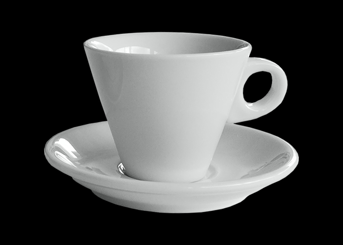 Tazza  con piatto da cappuccino bar Crono