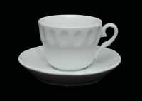 Tazza con piatto da cappuccino bar Venere