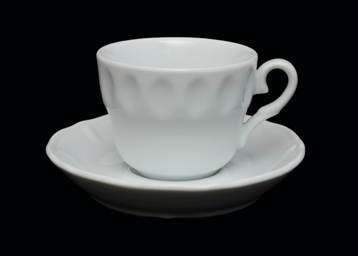 Tazza con piatto da cappuccino bar Venere